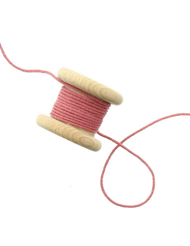 Elastische Schnur 2,5 mm - Rosenholz