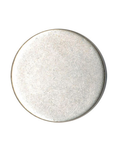Flacher Knopf mit Schaft - Antikes Silber