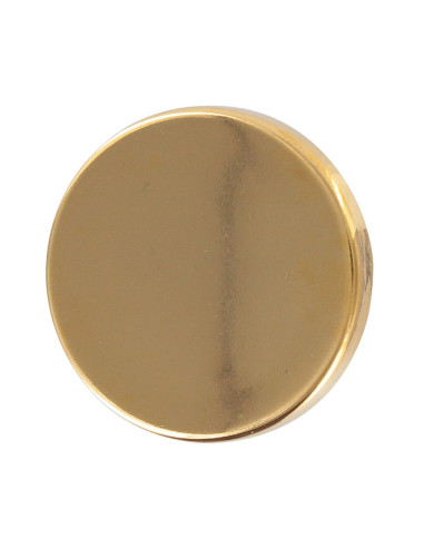 Flacher Knopf mit Schaft - Gold