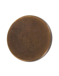 Flacher Knopf mit Öse - Bronze