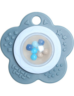 Beißring Rassel Baby - Vintage Blau