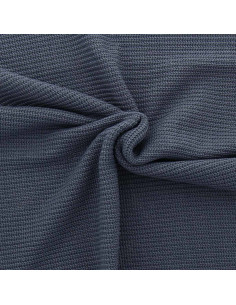 Jersey-Strickgewebe mit Relief - Schiefer
