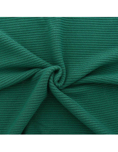Jersey-Strickgewebe mit Relief - Entengrün