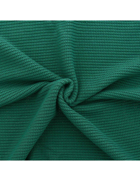 Jersey-Strickgewebe mit Relief - Entengrün