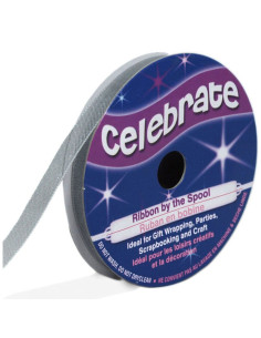 Organza-Band Celebrate Silber - 6 mm x 8 m