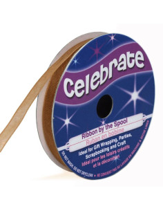 Organza-Band Celebrate Gold - 6 mm x 8 m