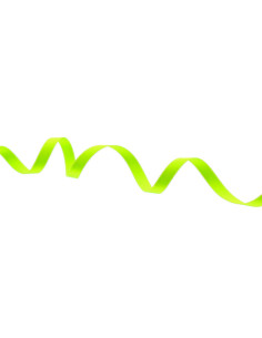 Fluoreszierendes Satinband - Grün
