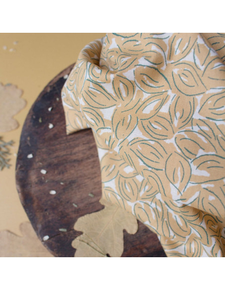 Baumwoll-Musselin Petal Mustard - Atelier Brunette