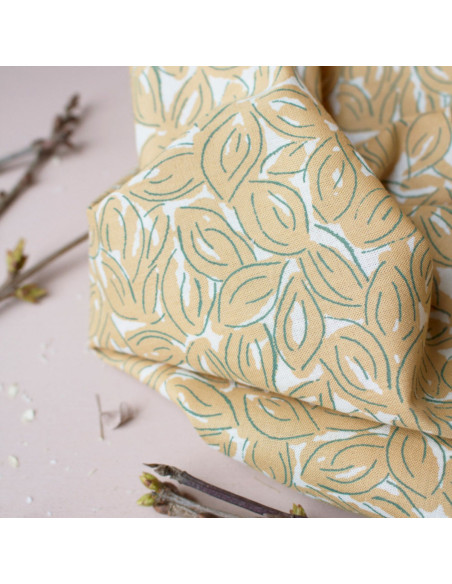 Baumwoll-Musselin Petal Mustard - Atelier Brunette