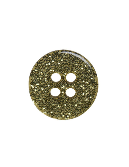 Set mit 8 Glitzerknöpfen 12 mm - Grün