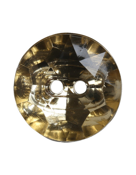Set mit 8 Knöpfen, 2 Löcher, Cocktail 18 mm - Gold