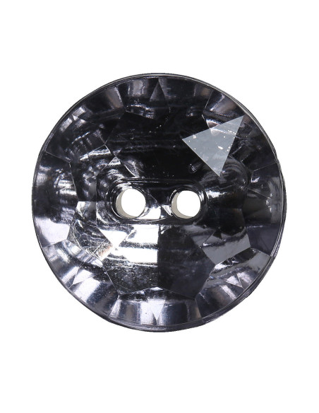 Set mit 8 Knöpfen, 2 Löcher, Cocktail 18 mm - Grau