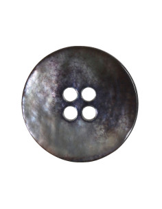 Satz von 8 Knöpfen mit 4 Löchern aus Perlmutt 18 mm - Schwarz 2