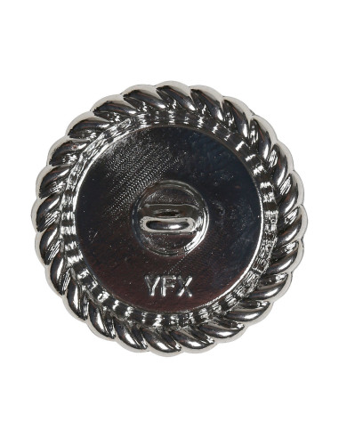 Set mit 4 Perlenknöpfen 21 mm - Silber