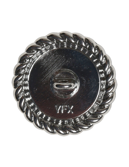 Set mit 4 Perlenknöpfen 21 mm - Silber