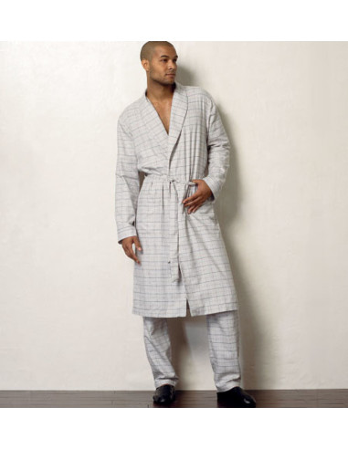 Bademantel-Schnittmuster, Gürtel, Oberteil, Shorts und Hose - Vogue 8964