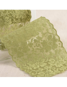 Elastische Spitzenblumen - Khaki