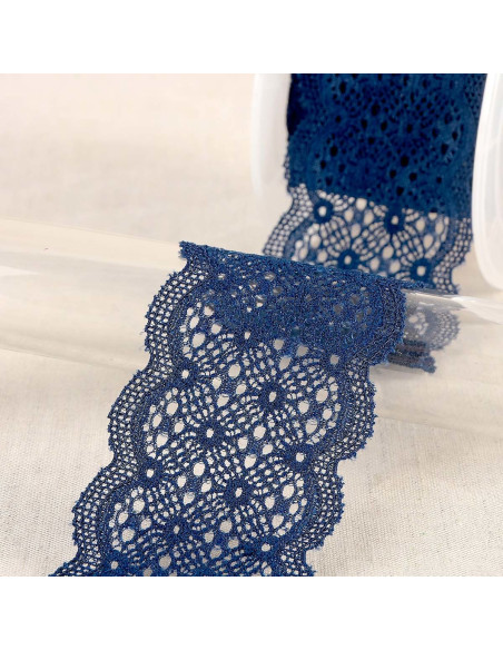 Elastische Spitze zwischen zwei - Marineblau