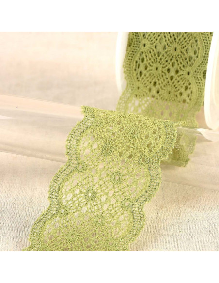 Elastische Spitze zwischen zwei - Khaki