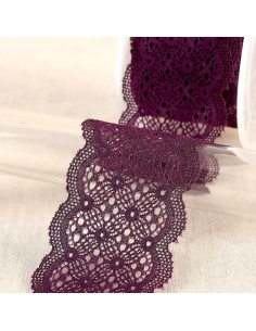 Elastische Spitze zwischen zwei - Violett