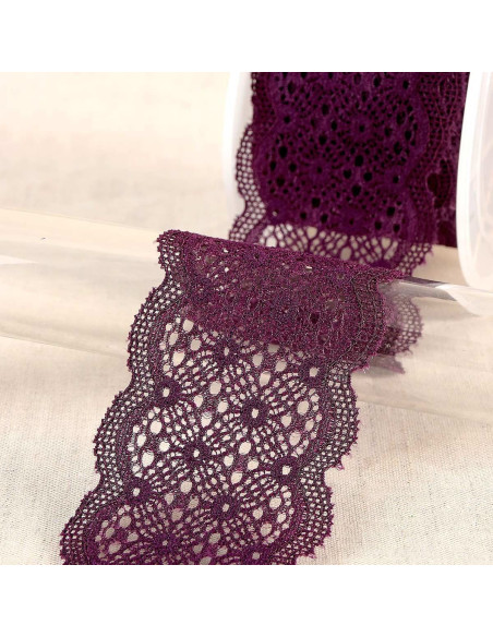Elastische Spitze zwischen zwei - Violett