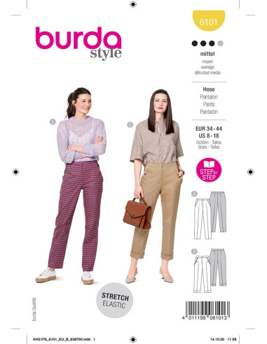 Hosenmuster - Burda 6101