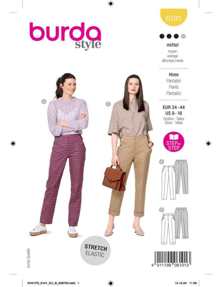 Hosenmuster - Burda 6101