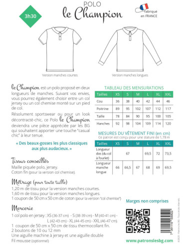Herren-Poloshirt Le Champion - Les BG