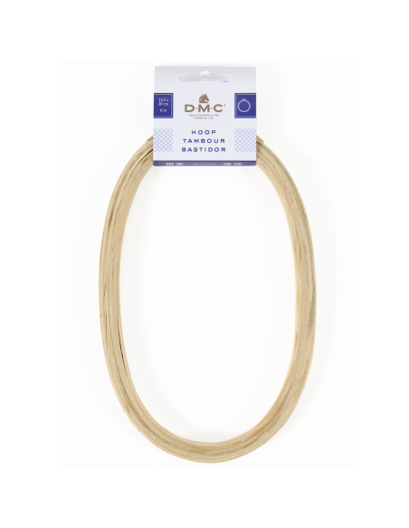 DMC Stickrahmen aus Holz mit Fantasiemuster - Oval 12,5 x 20 cm
