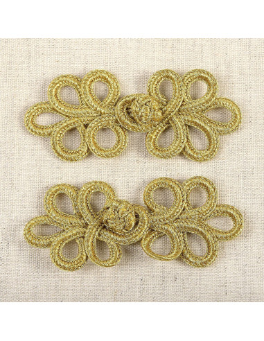 Set aus 2 Lurex-Borten - Gold
