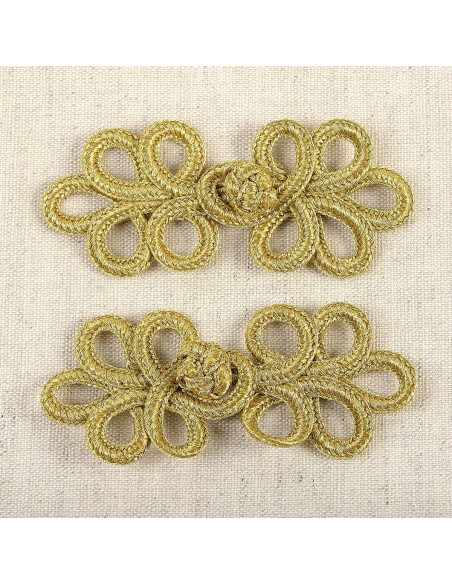 Set aus 2 Lurex-Borten - Gold