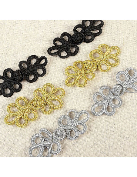 Set aus 2 Lurex-Borten - Silber
