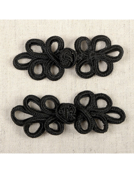 Set aus 2 Lurex-Borten - Schwarz