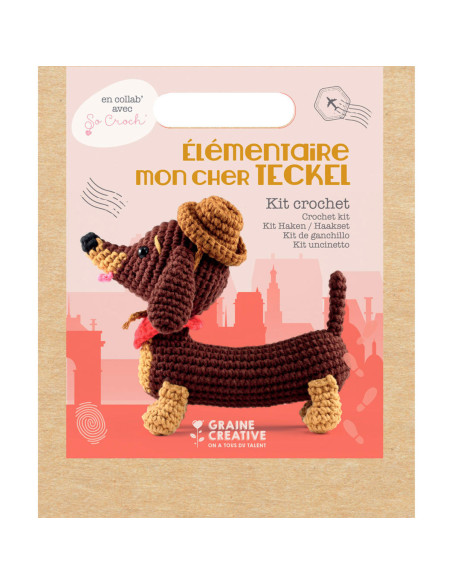 Häkelset - Elementar, mein lieber Dackel