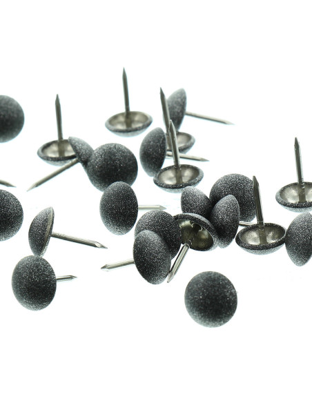 Polsternägel Select - Glitzerndes Grau