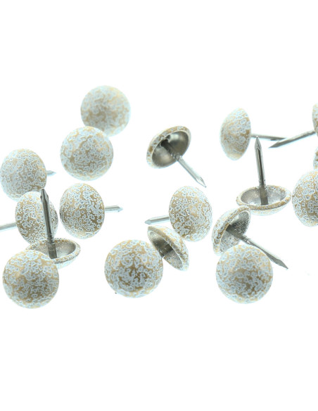 Polsternägel Select - Weiß lackiert
