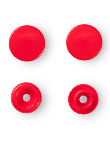 Set mit 30 Druckknöpfen Color Snaps 12,4 mm - Leuchtend Rot