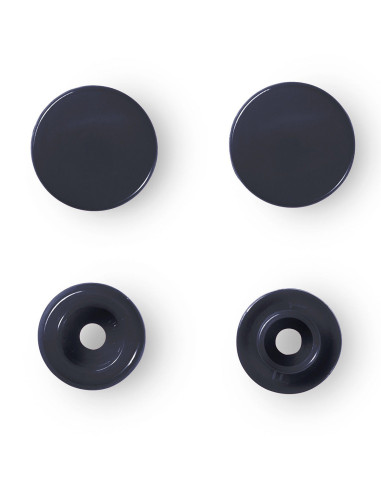 Set mit 30 Druckknöpfen Color Snaps 12,4 mm - Marineblau