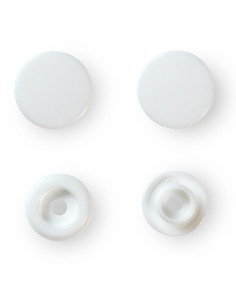 Set mit 30 Druckknöpfen Color Snaps 12,4 mm - Weiß 2