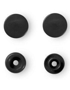 Set mit 30 Druckknöpfen Color Snaps 12,4 mm - Schwarz 2