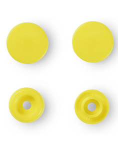 Set mit 30 Druckknöpfen Color Snaps 12,4 mm - Hellgelb 2