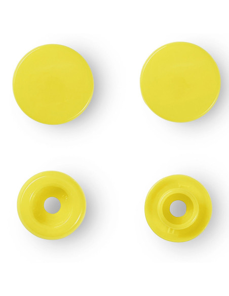 Set mit 30 Druckknöpfen Color Snaps 12,4 mm - Hellgelb