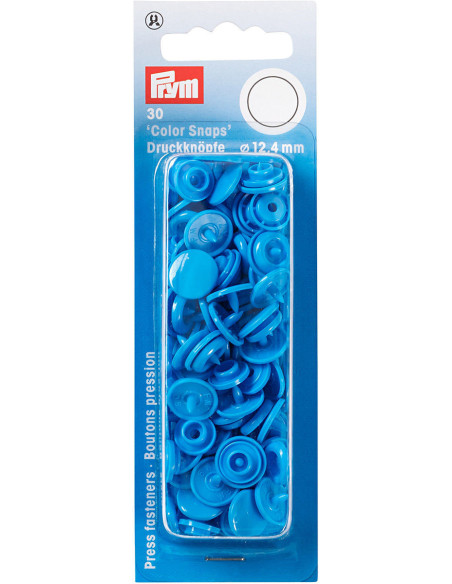 Set mit 30 Druckknöpfen Color Snaps 12,4 mm - Blau