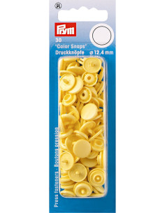 Set mit 30 Druckknöpfen Color Snaps 12,4 mm - Banane