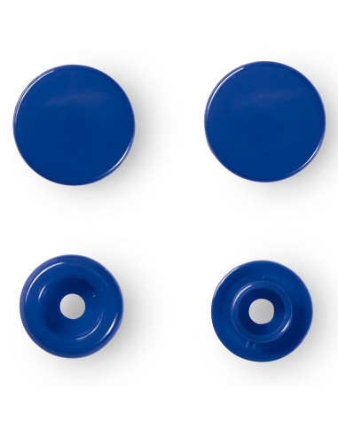 Set mit 30 Druckknöpfen Color Snaps 12,4 mm - Königsblau