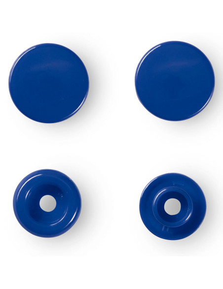 Set mit 30 Druckknöpfen Color Snaps 12,4 mm - Königsblau