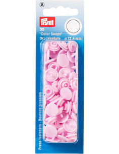 Set mit 30 Druckknöpfen Color Snaps 12,4 mm - Rosa
