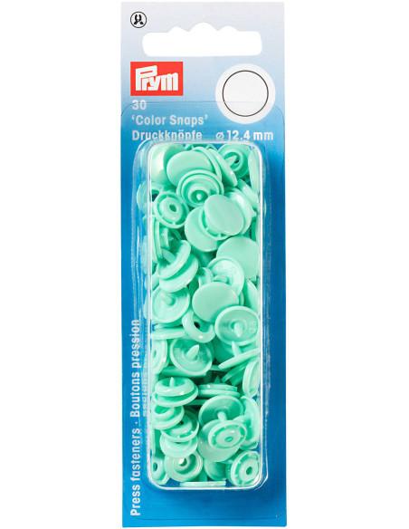 Set mit 30 Druckknöpfen Color Snaps 12,4 mm - Minze