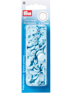 Set mit 30 Druckknöpfen Color Snaps 12,4 mm - Hellblau