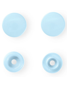 Set mit 30 Druckknöpfen Color Snaps 12,4 mm - Hellblau 2